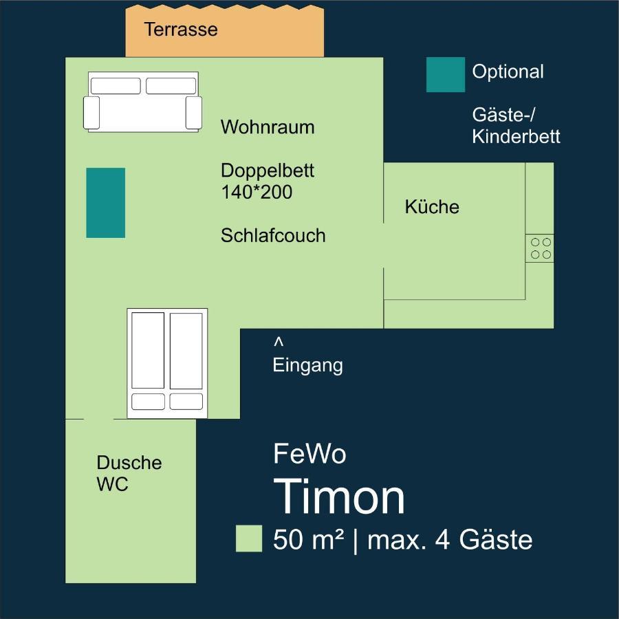 Fewo Timon Grosszuegig Modern Mit Terrasse Ca 50 Qm Hamm  Exterior photo